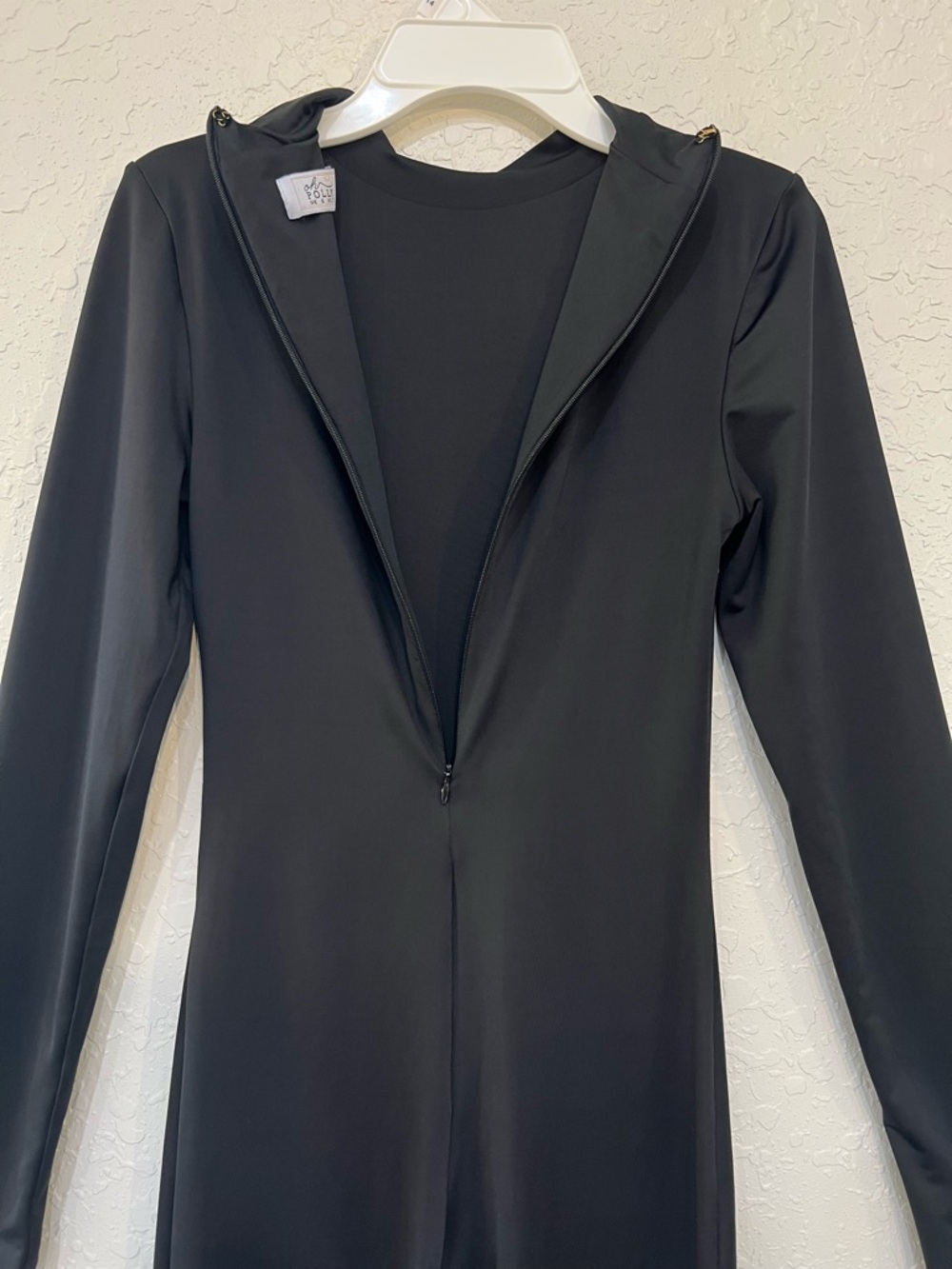 Oh Polly Musa Black Long Sleeve Unitard Jumpsuit Bodycon US 2 - Picture 6 of 12